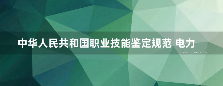 中华人民共和国职业技能鉴定规范 电力行业 送变电安装专业鉴定规范